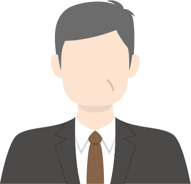スーツを着た男性のアイコン